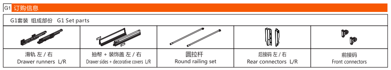 Tandembox - Smartbox Drawer Slide - A Tandem with Round Rod (2)